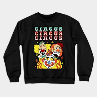 Circus Clowns Crewneck Sweatshirt